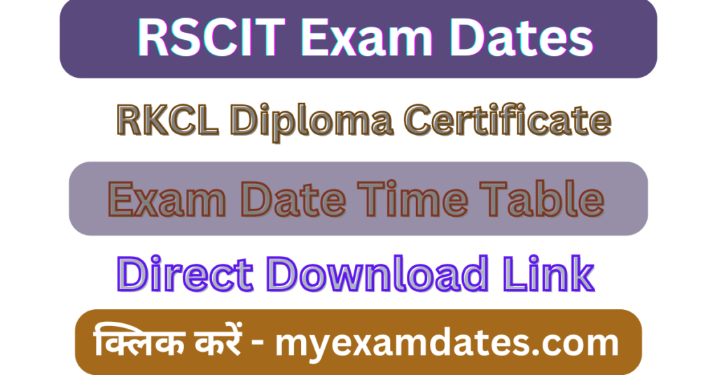 RSCIT Exam Date